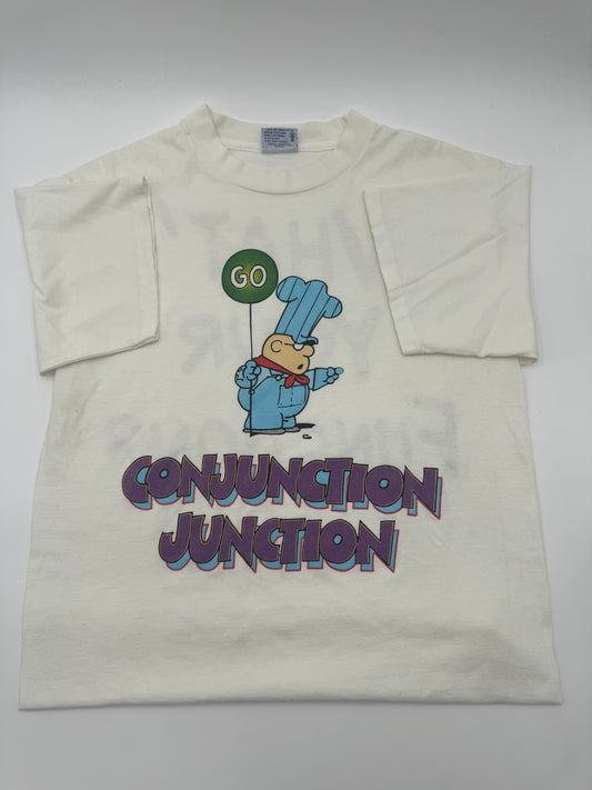 Conjunction Junction cartoon 90s tee - SIZE L